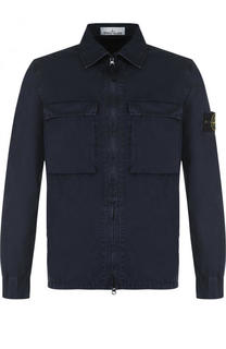 Хлопковая куртка на молнии Stone Island