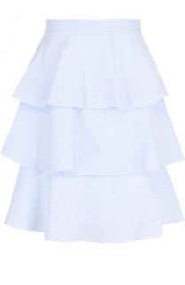 Многоярусная хлопковая мини-юбка Blugirl