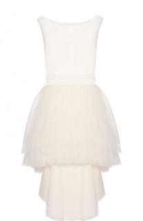 Платье с пышной юбкой и бантом на спинке Aletta