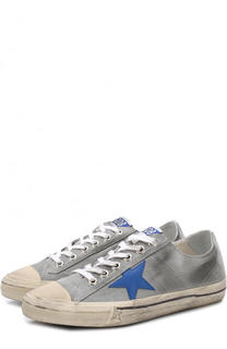 Замшевые кеды V-Star 2 с аппликацией Golden Goose Deluxe Brand
