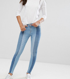 Двухцветные джинсы скинни New Look Tall - Синий