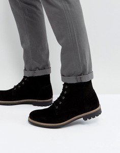 Черные замшевые ботинки на шнуровке Dead Vintage - Черный