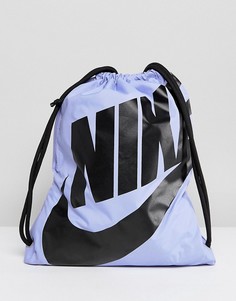 Сиреневая сумка с затягивающимся шнурком Nike - Фиолетовый