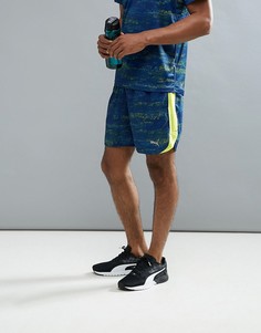 Темно-синие шорты с принтом Puma Running 51600902 - Темно-синий