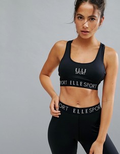 Бюстгальтер на косточках Elle Sports - Черный