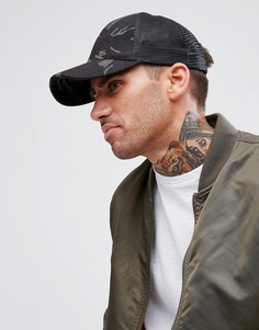 Кепка цвета хаки с камуфляжным принтом ASOS - Зеленый