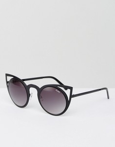 Солнцезащитные очки кошачий глаз Quay Australia - Черный