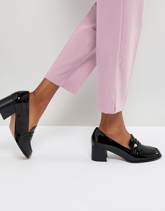 Лоферы на среднем каблуке ASOS ONYX - Черный