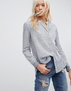 Рубашка без воротника Maison Scotch - Синий