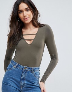 Боди с лямками ASOS - Зеленый