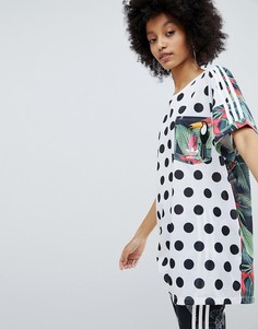Футболка с принтом adidas Originals X Farm - Мульти