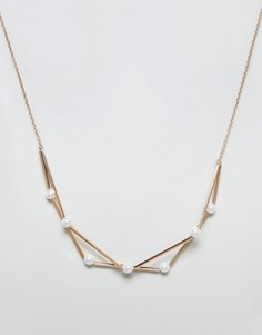 Ожерелье с геометрической подвеской Nylon - Золотой