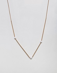 Ожерелье с геометрической подвеской Nylon - Золотой