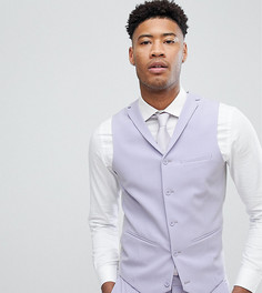 Сиреневый приталенный жилет ASOS TALL Wedding - Фиолетовый