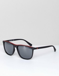 Черные квадратные солнцезащитные очки Emporio Armani 0EA4109 57 мм - Черный