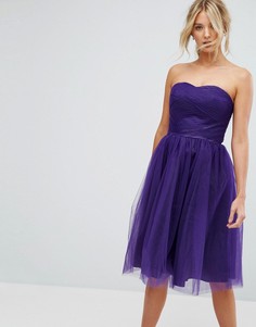 Платье-бандо из тюля Hell Bunny - Фиолетовый