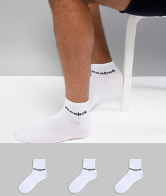 3 пары белых носков Reebok Training AB5273 - Белый