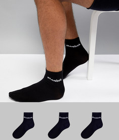 3 пары черных носков Reebok Training AB5274 - Черный