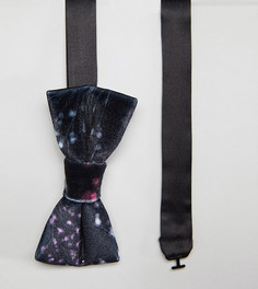 Бархатный галстук-бабочка с принтом Noose & Monkey - Черный