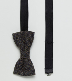 Твидовый галстук-бабочка с шевронным узором Heart & Dagger - Коричневый