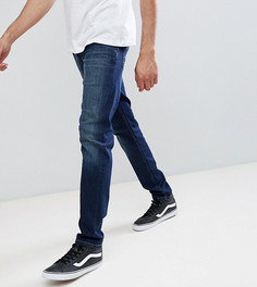 Темные эластичные джинсы слим ASOS TALL - Синий