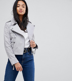 Замшевая куртка ASOS PETITE - Серый