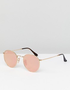 Круглые солнцезащитные очки Ray-Ban 0RB3447 - 50 мм - Золотой