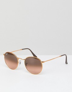 Круглые солнцезащитные очки Ray-Ban 0RB3447 - 50 мм - Золотой