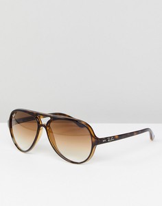 Черные солнцезащитные очки-авиаторы Ray-Ban 0RB4125 - 50 мм - Черный