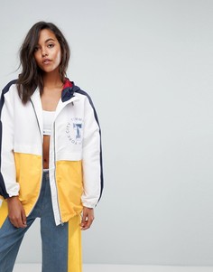 Куртка-дождевик в стиле колор блок Tommy Jeans - Белый