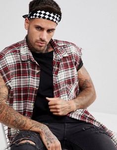 Бандана в шахматную клетку ASOS - Черный