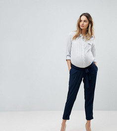 Брюки-галифе с поясом‑оби ASOS MATERNITY - Темно-синий