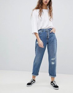 Синие свободные джинсы бойфренда ASOS - Синий