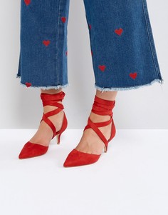Красные туфли с каблуком-рюмочкой RAID Tanisha - Красный