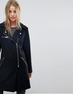 Байкерское пальто New Look - Черный