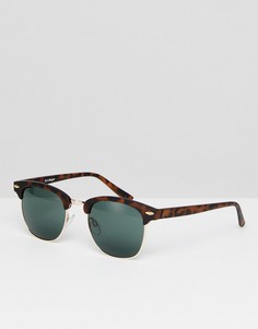 Солнцезащитные очки в стиле ретро с черепаховой оправой AJ Morgan - Коричневый