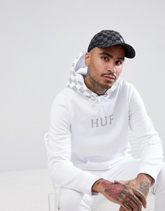 Бейсболка в шахматную клетку с логотипом HUF Blackout - Черный