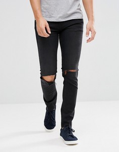 Черные джинсы скинни с рваной отделкой Cheap Monday - Черный