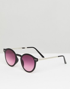 Черные круглые солнцезащитные очки Spitfire British Summer - Черный