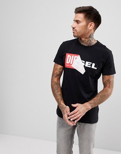 Футболка с логотипом Diesel T-DIEGO-QA - Черный