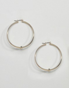 Серьги-кольца ограниченной серии с узелками - Золотой Asos