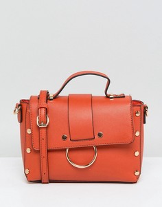 Сумка через плечо с заклепками New Look - Оранжевый