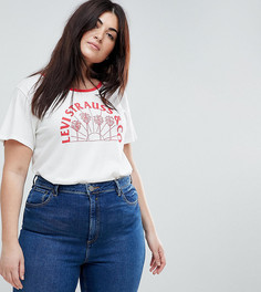 Футболка с логотипом Levis Plus - Белый