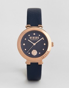 Часы с кожаным ремешком Versus Versace SP3708 Lantau Island - Темно-синий