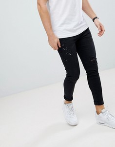 Черные обтягивающие джинсы с рваной отделкой Good For Nothing - Черный