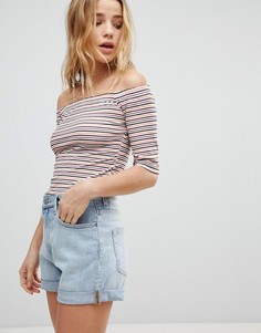 Топ с цветными полосками Glamorous - Мульти