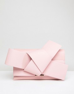 Кожаный клатч с бантиком Ted Baker - Розовый