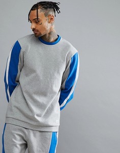 Серый топ колор блок с круглым вырезом Jack Wills Sporting Goods Hayworth - Серый