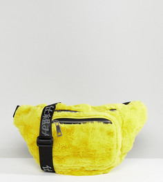 Желтая сумка-кошелек на пояс из искусственного меха Shikumi - Желтый