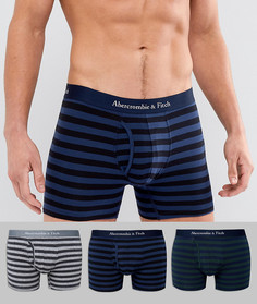 Набор из 3 боксеров-брифов темно-синего, серого и черного цвета Abercrombie & Fitch - Мульти